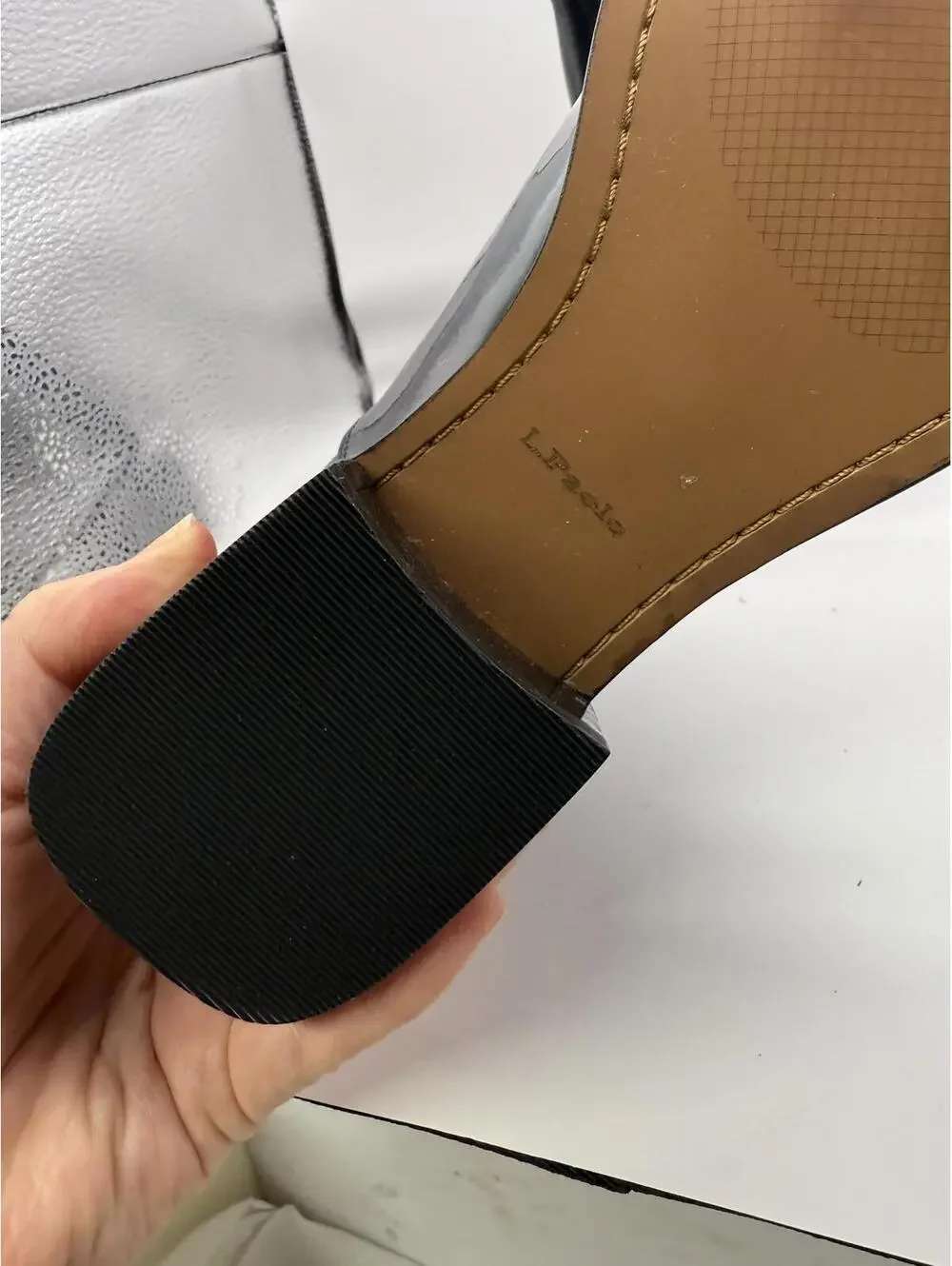 Linea Paolo Velore Color Block Bootie Black Patent Leather Women's Ankle  5.5
